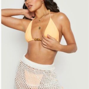 Boohoo Crochet Top & Skirt